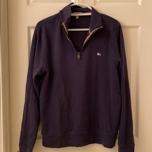 Men’s Burberry Half Zip Sweater